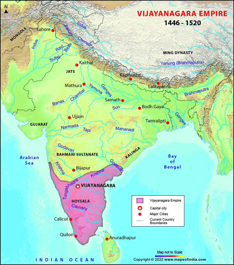 Vijayanagara Empire Map