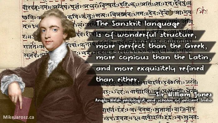 William Jones: On sanskrit