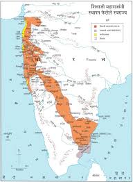 Early map of the Maratha Empire