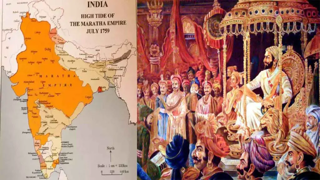 maratha Empire on its peak