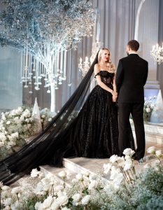 Avril Lavigne black wedding dress